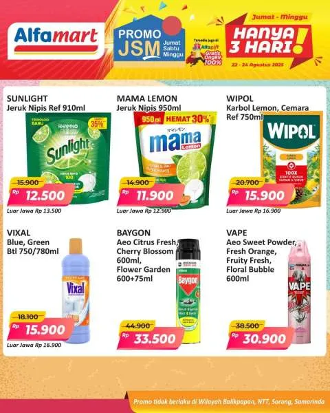 Promo JSM Alfamart Periode 22-24 Agustus 2025