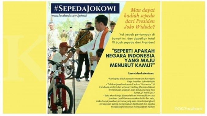 Ini topik terpopuler di kuis Sepeda Jokowi