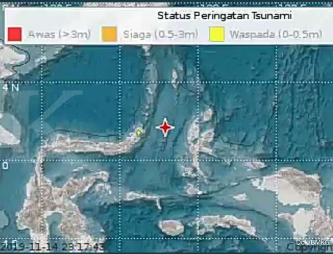 BMKG: Gempa magnitudo 7,1 guncang Maluku Utara, berpotensi tsunami