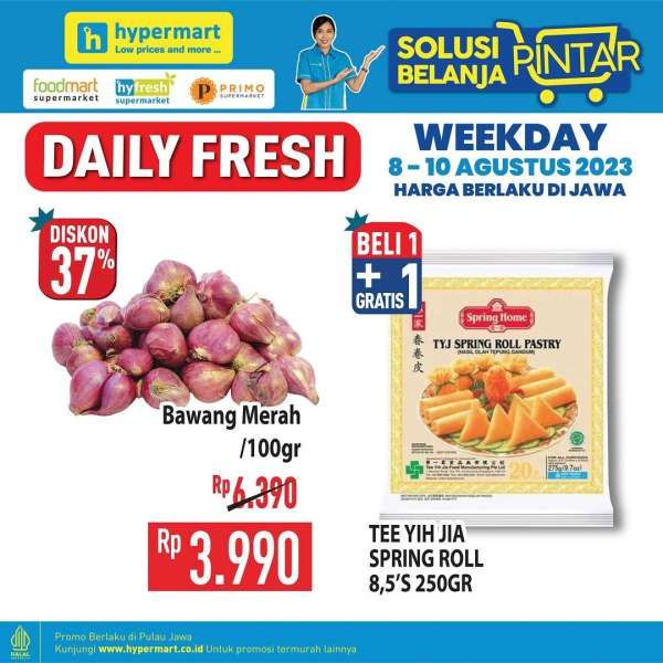 Katalog Promo Hypermart Weekday Terbaru 8-10 Agustus 2023