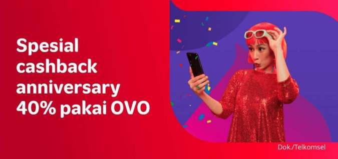 Promo HUT Telkomsel Ke-27, Beli Pulsa dan Paket Data Pakai OVO Cashback 40%