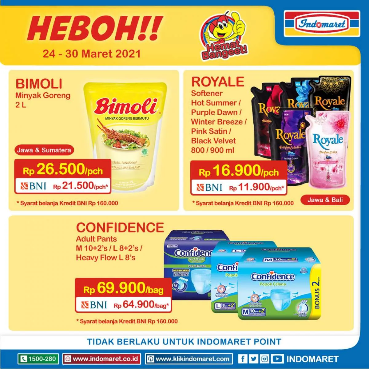 Promo Indomaret Hari Minggu 28 Maret 2021, terakhir diskonan akhir pekan!