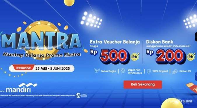 Ini Promo Gajian Eraspace dari Diskon hingga Bonus dari Bank Mandiri