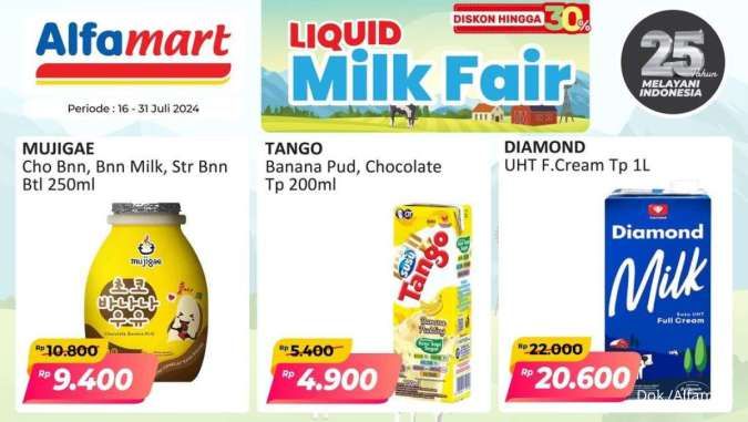 Promo Alfamart Milk Fair sampai 31 Juli 2024, Ada Diskon 50% dan Beli 1 Gratis 1