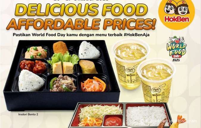 Promo HokBen Oktober 2025, Makan Berdua Lebih Murah di Hari Pangan Sedunia
