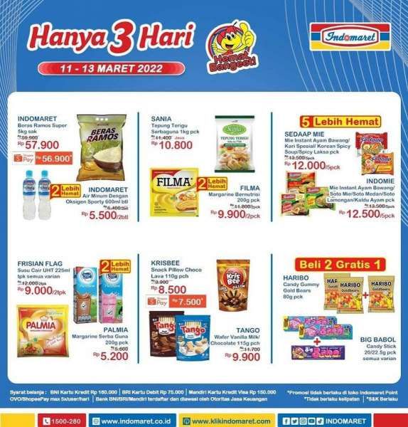 JSM Indomaret Promo from 11-13 March 2022