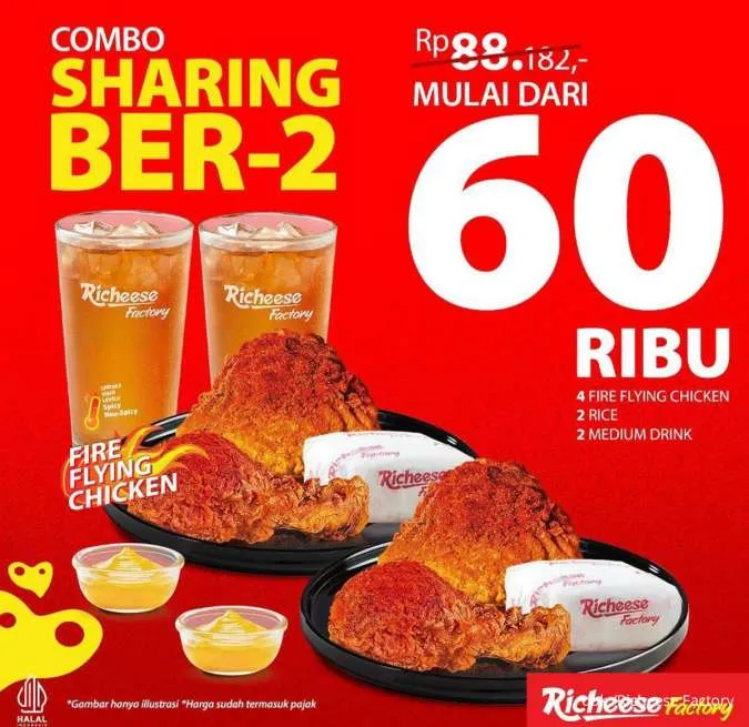 Promo Richeese 1 hari: Combo Sharing berdua