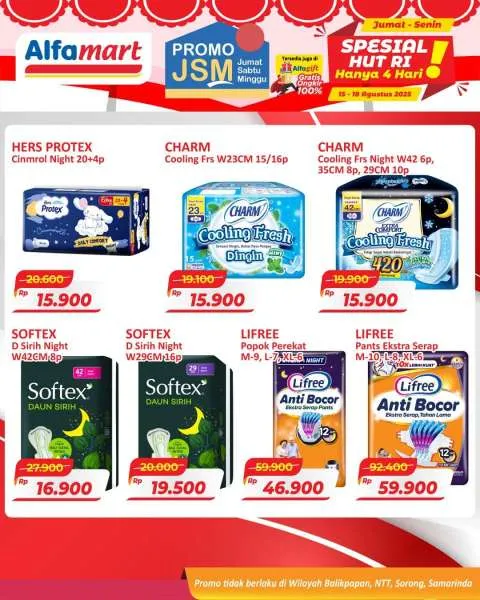 Promo JSM Alfamart Periode 15-18 Agustus 2025