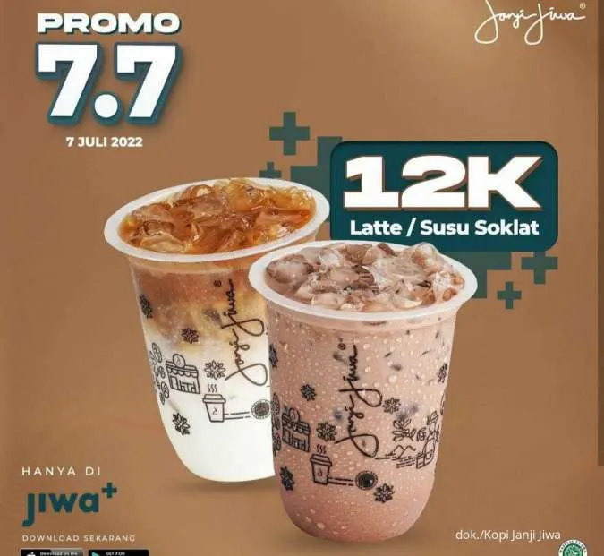 Promo 7.7 Janji Jiwa via Aplikasi Jiwa+