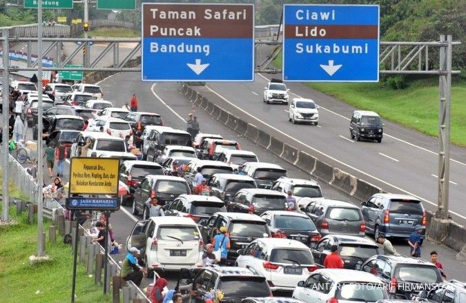 Arus lalu lintas jalur Puncak Bogor terpantau lancar pagi ini
