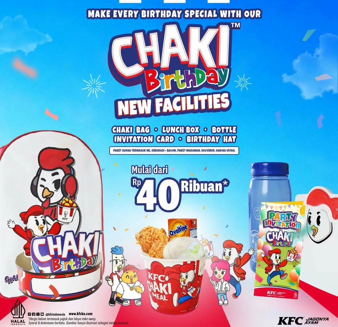 KFC Chaki Birthday new facilities