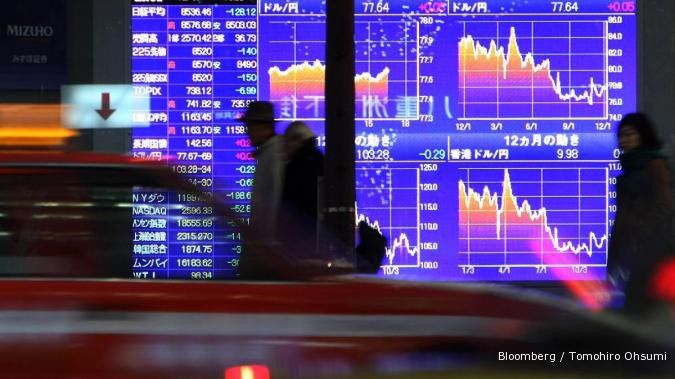 Bursa Asia turun dari posisi tertinggi 6 bulan