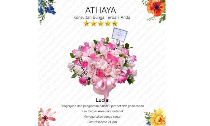 Momen Tak Terlupakan: Pesona Karangan Bunga Eksklusif Athaya Florist