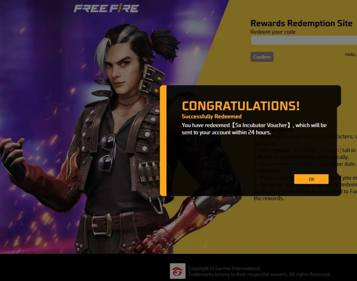 Kode Redeem FF Hari ini 18 April 2025, Reward Incubator Voucher Siap Diklaim!