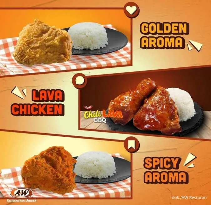 Menu Aroma Chicken: Golden & Spicy ala AW Restoran