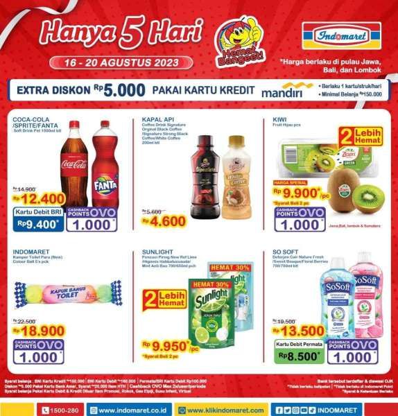 Katalog Promo Indomaret Terbaru 16-20 Agustus 2023, Promo Hanya 5 Hari