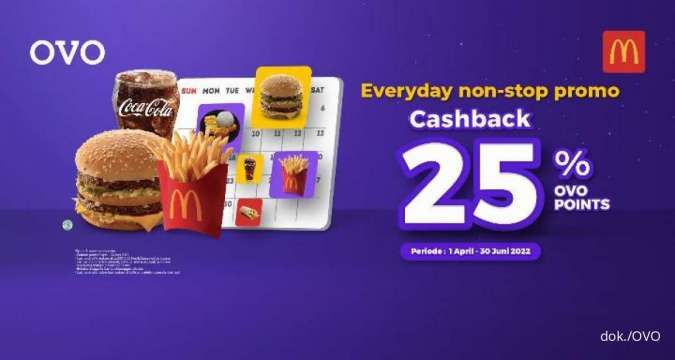 Promo McD di OVO 1-30 Juni 2022, Beli McD Bisa Dapat Cashback 25.000 OVO Point