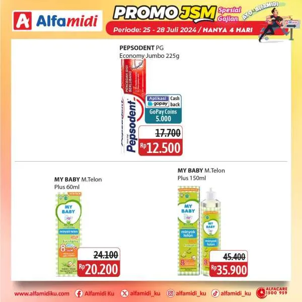 Promo JSM Alfamidi Hanya 4 Hari Spesial Gajian Periode 25-28 Juli 2024