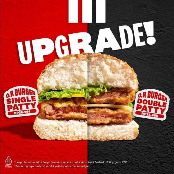 Promo KFC Hari Ini di Januari 2023 untuk O.R Burger Harga Spesial