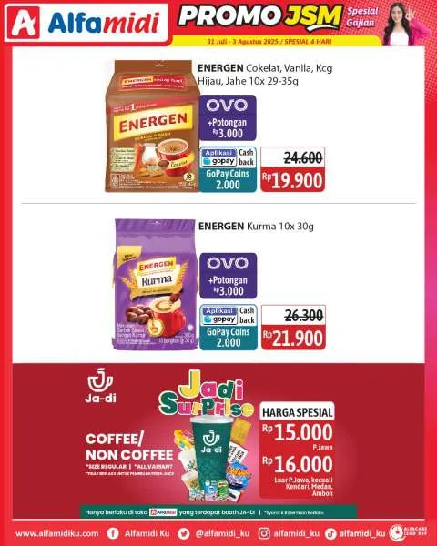 Promo JSM Alfamidi Hanya 4 Hari Periode 31 Juli-3 Agustus 2025