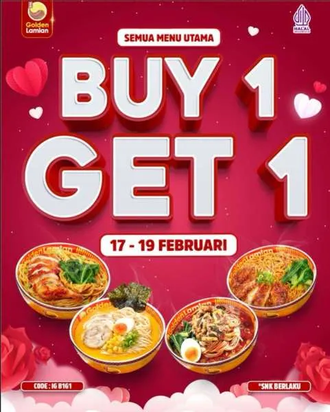 Promo Golden Lamian Beli 1 Gratis 1