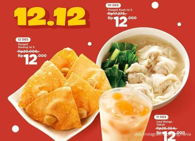  Rayakan 12.12 Bareng Promo Bakmi GM: 3 Hari Menu Spesial Serba Rp 12.000