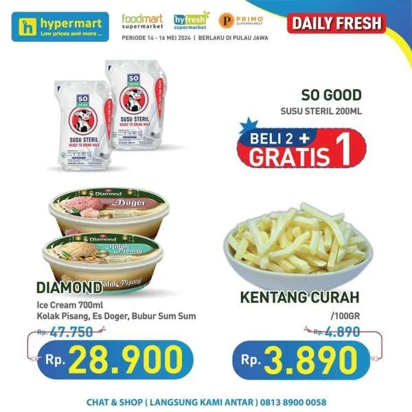 Promo Hypermart Hyper Diskon Weekday Periode 14-16 Mei 2024
