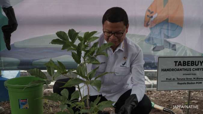 Penanaman bibit pohon di sekitar area operasional SGF