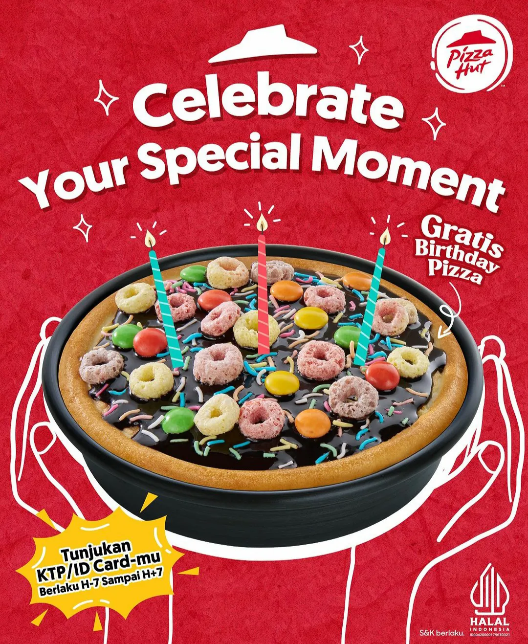 Promo Pizza Hut FREE Birthday Pizza