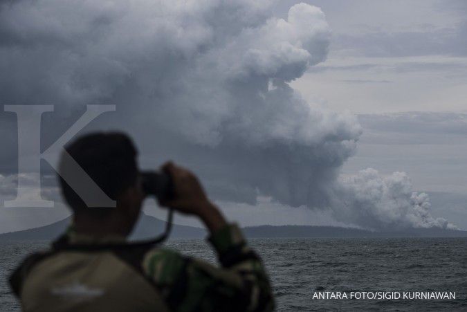 Status Gunung Anak Krakatau Naik Menjadi Siaga
