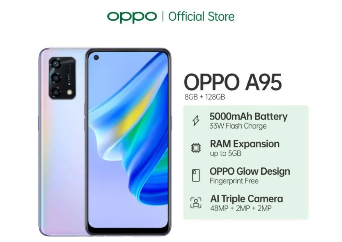 Harga OPPO A95 dan Spesifikasinya, Dibekali RAM Besar dan Kamera Resolusi Tinggi