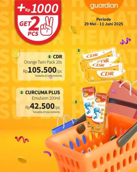 Promo Guardian Super Hemat Periode 29 Mei-11 Juni 2025