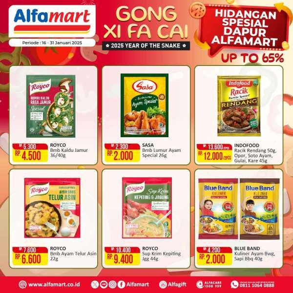 Promo Alfamart Menjelang Imlek 16-31 Januari 2025