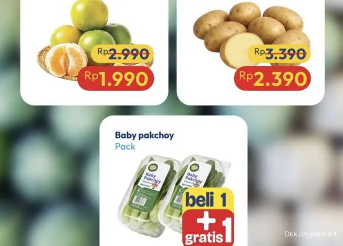 Promo JSM Hypermart Weekend 5-8 Desember 2025, Baby Pakchoy-Es Krim Beli 1 Gratis 1