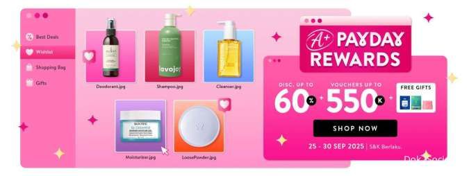 Promo Sociolla Payday 25-30 September 2025, Ada Diskon hingga 60% dan Free Gift!