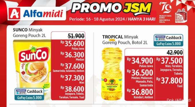 Katalog Promo JSM Alfamidi Spesial Kemerdekaan Periode 16-18 Agustus 2024