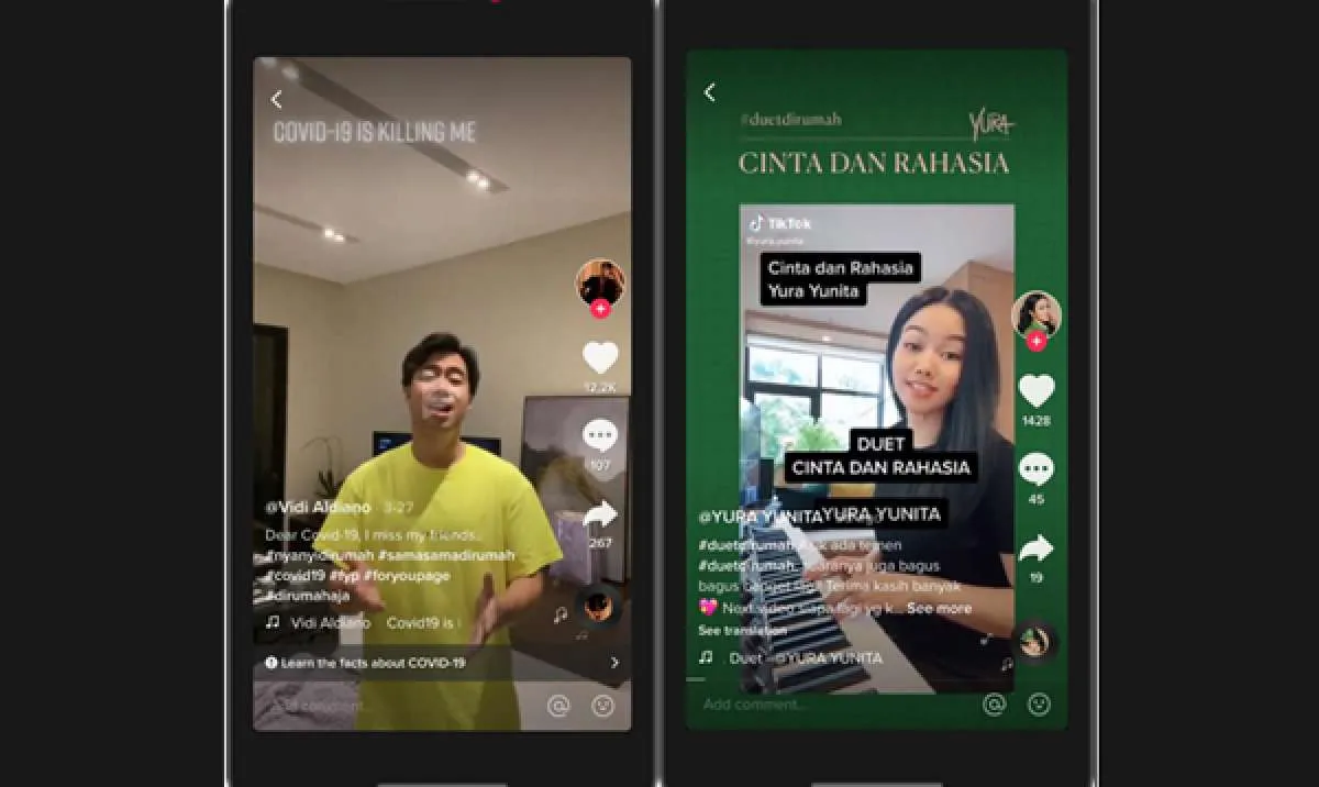 TikTok hadirkan sejumlah program #SamaSamaDiRumah biar masyarakat betah di rumah