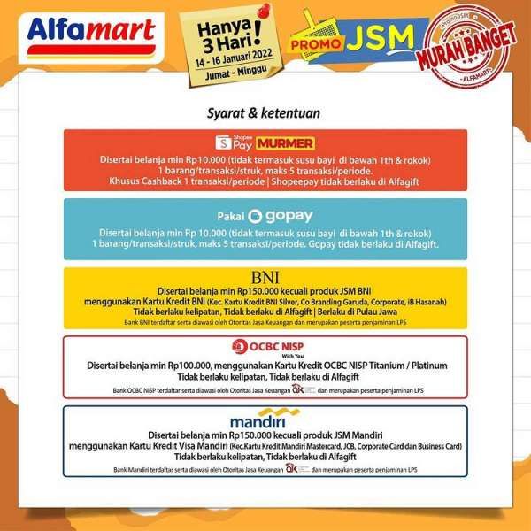 Promo JSM Alfamart Terbaru 14-16 Januari 2022