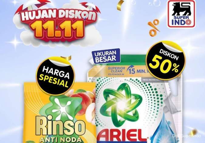 Promo 11.11 di Superindo 11 November 2025, Diskon 50% dan Beli 1 Gratis 1