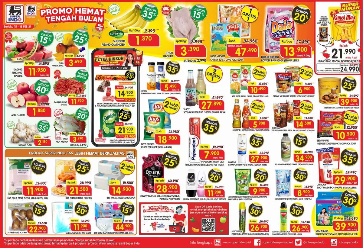 Promo Superindo weekdays 15-18 Februari 2021, diskonan baru pekan ini!