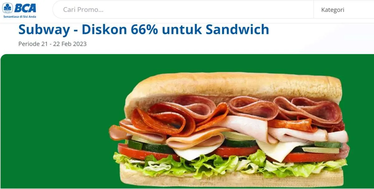 Promo BCA HUT 66 22 Februari 2023, Berlaku Di KFC, McD, Holland Bakery, Starbucks