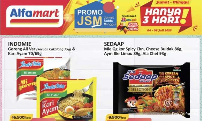 Katalog Promo JSM Alfamart Periode 4-6 Juli 2025, Indomie Beli Banyak Lebih Hemat!