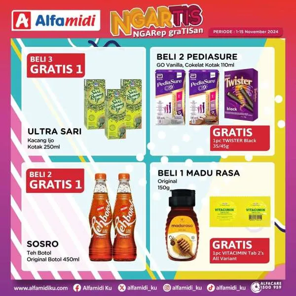 Promo Alfamidi Ngartis (Ngarep Gratisan) Periode 1-15 November 2024