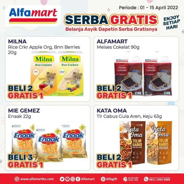 Promo Alfamart Serba Gratis Periode 1-15 April 2022