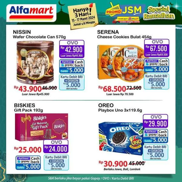 Promo JSM Alfamart Spesial Ramadhan Periode 15-17 Maret 2024