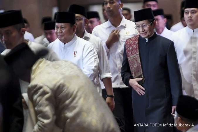 Prabowo Shalat Idul Adha di Masjid Istiqlal, Bareng JK, Puan dan Sejumlah Menteri
