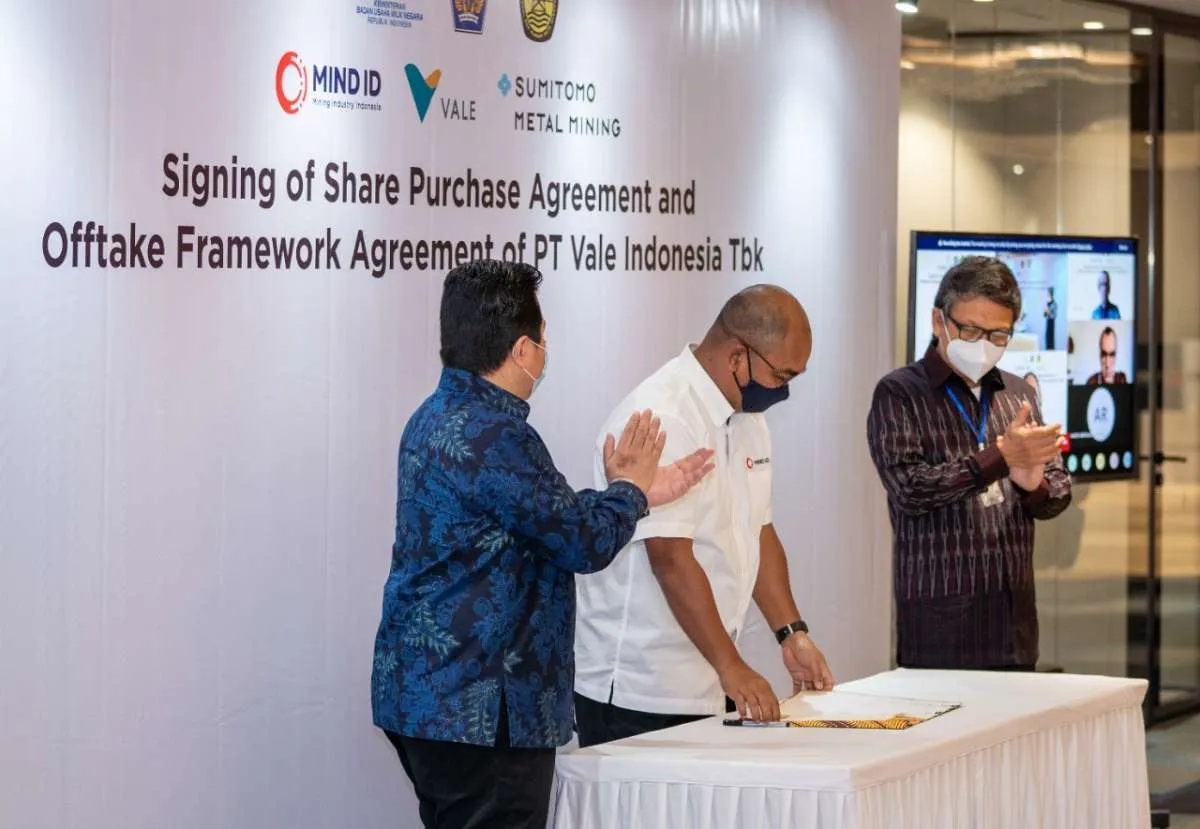 Usai beli 20% saham Vale (INCO), Mind Id masih gencar ekspansi dan garap proyek hilir