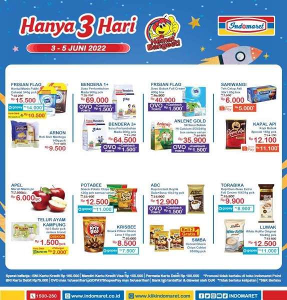 Promo JSM Indomaret Hanya 3 Hari Berlaku 3-5 Juni 2022