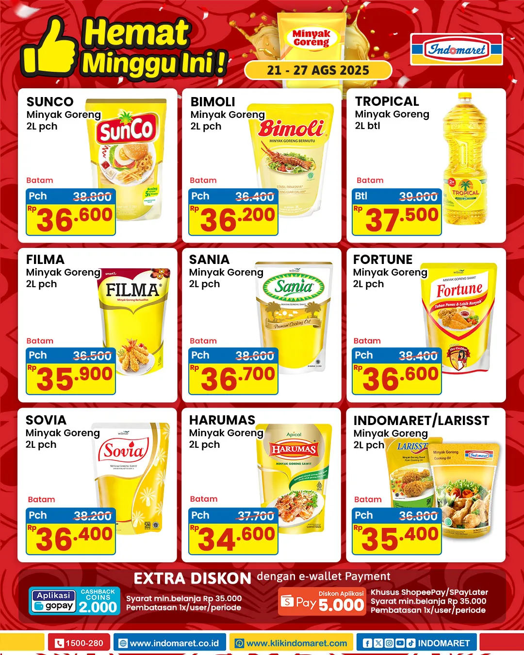 Promo Minyak Goreng Indomaret Periode 21-27 Agustus 2025