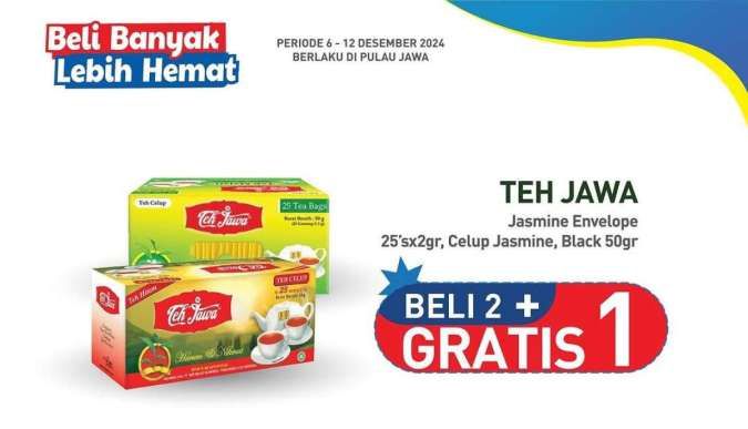 Promo Hypermart Beli Banyak Lebih Hemat 6-12 Desember 2024, Teh Celup Beli 2 Gratis 1